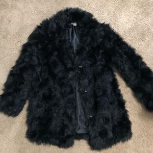 Faux Fur Divided by h&m coat